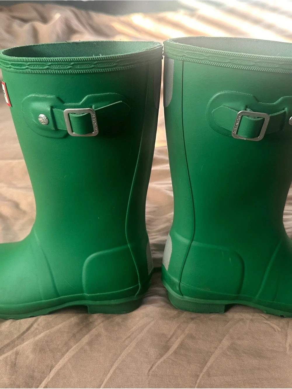 SOLD - Hunter Kids Green Waterproof Rain Boots